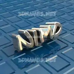 nimo in Blue Bling style - 3D name wallpaper