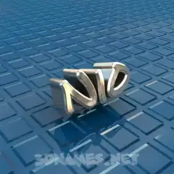 nio in Blue Bling style - 3D name wallpaper