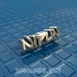 nipun in Blue Bling style - 3D name wallpaper