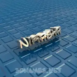 nirasha in Blue Bling style - 3D name wallpaper