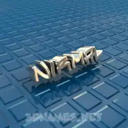 nirmal in Blue Bling style - 3D name wallpaper