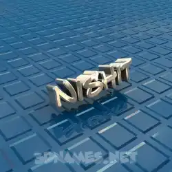 nishit in Blue Bling style - 3D name wallpaper
