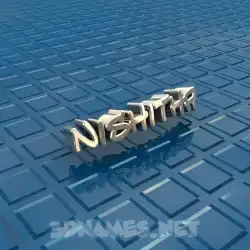 nishitha in Blue Bling style - 3D name wallpaper