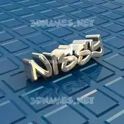 nissy in Blue Bling style - 3D name wallpaper