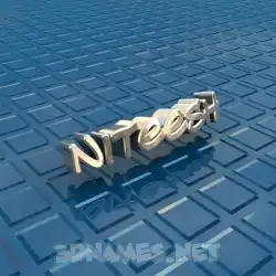 niteesh in Blue Bling style - 3D name wallpaper