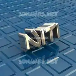niti in Blue Bling style - 3D name wallpaper