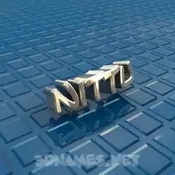 nittu in Blue Bling style - 3D name wallpaper