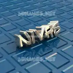 nivas in Blue Bling style - 3D name wallpaper