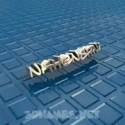 nkhensani in Blue Bling style - 3D name wallpaper