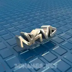 nkvd in Blue Bling style - 3D name wallpaper