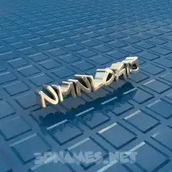 nmnlokij in Blue Bling style - 3D name wallpaper