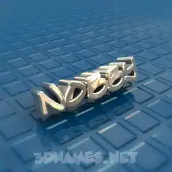 nobby in Blue Bling style - 3D name wallpaper