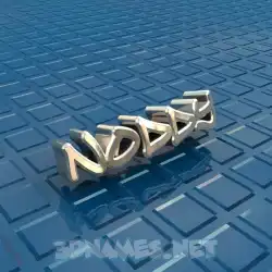 noddy in Blue Bling style - 3D name wallpaper