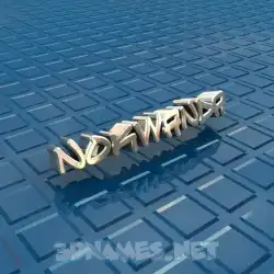 nokwanda in Blue Bling style - 3D name wallpaper