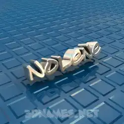 nolene in Blue Bling style - 3D name wallpaper