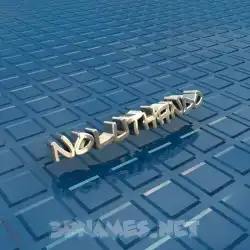noluthando in Blue Bling style - 3D name wallpaper