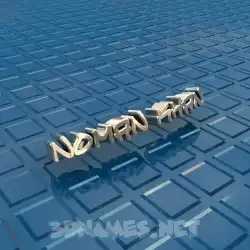 noman khan in Blue Bling style - 3D name wallpaper