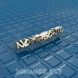 nomasonto in Blue Bling style - 3D name wallpaper