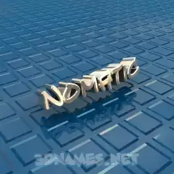 nomatic in Blue Bling style - 3D name wallpaper