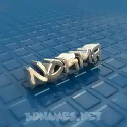 norma in Blue Bling style - 3D name wallpaper