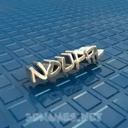 noufal in Blue Bling style - 3D name wallpaper