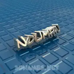 nouman in Blue Bling style - 3D name wallpaper