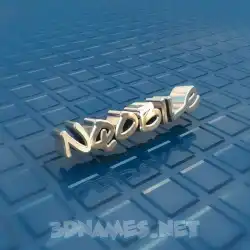 nqobile in Blue Bling style - 3D name wallpaper