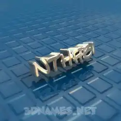 nthabi in Blue Bling style - 3D name wallpaper