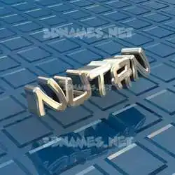 nutan in Blue Bling style - 3D name wallpaper
