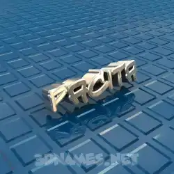 pacita in Blue Bling style - 3D name wallpaper