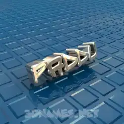 paddu in Blue Bling style - 3D name wallpaper