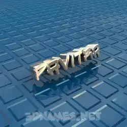 pavitra in Blue Bling style - 3D name wallpaper