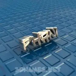 phani in Blue Bling style - 3D name wallpaper