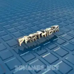 prathibha in Blue Bling style - 3D name wallpaper