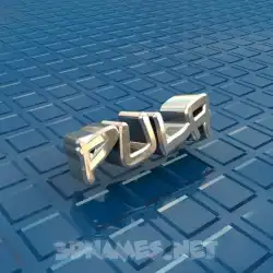 pula in Blue Bling style - 3D name wallpaper