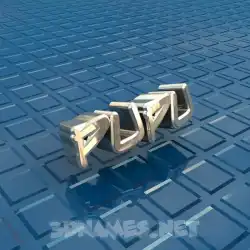 pupu in Blue Bling style - 3D name wallpaper