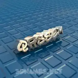 qassem in Blue Bling style - 3D name wallpaper