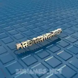 rabiaawahabr in Blue Bling style - 3D name wallpaper