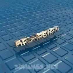 radhaswami in Blue Bling style - 3D name wallpaper