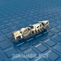 rehana in Blue Bling style - 3D name wallpaper