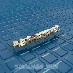 rekhajames in Blue Bling style - 3D name wallpaper