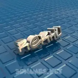 rekhu in Blue Bling style - 3D name wallpaper