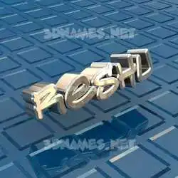 reshu in Blue Bling style - 3D name wallpaper