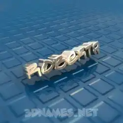 roberta in Blue Bling style - 3D name wallpaper