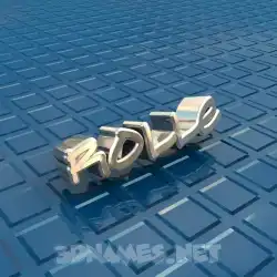 rolle in Blue Bling style - 3D name wallpaper