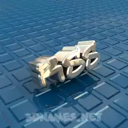 rss in Blue Bling style - 3D name wallpaper