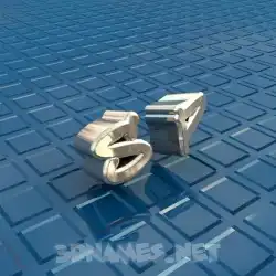 s p in Blue Bling style - 3D name wallpaper