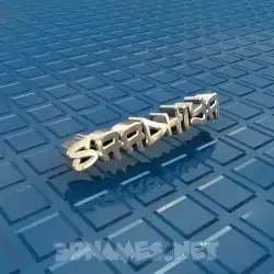 saadhiya in Blue Bling style - 3D name wallpaper