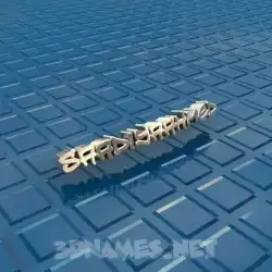 saadiyaahmed in Blue Bling style - 3D name wallpaper