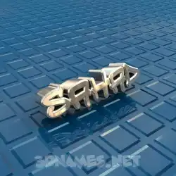 sahad in Blue Bling style - 3D name wallpaper